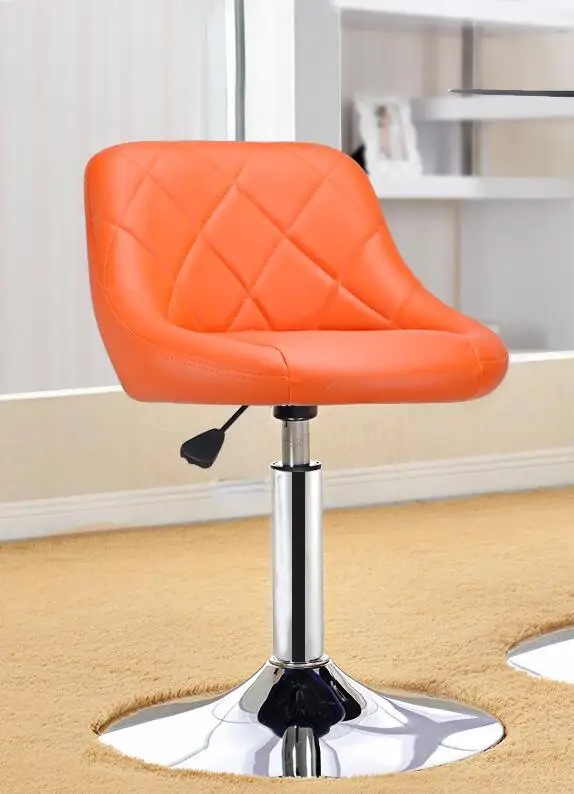 Simple Design High Quality Swivel Bar Chair Rotating Adjustable Height Pub Bar Stool Chair Office Lounge Chair PU Material