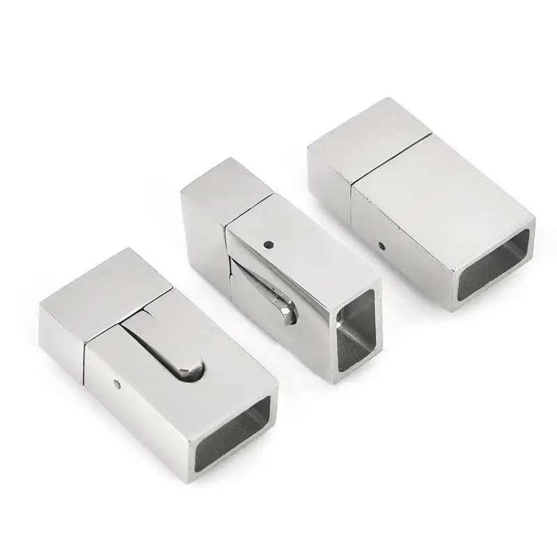 OBSEDE Stainless Steel Magnetic Clasps Connector Leather Cord Bracelets Bracelet Clasp DIY Jewelry Making Findings | Украшения и
