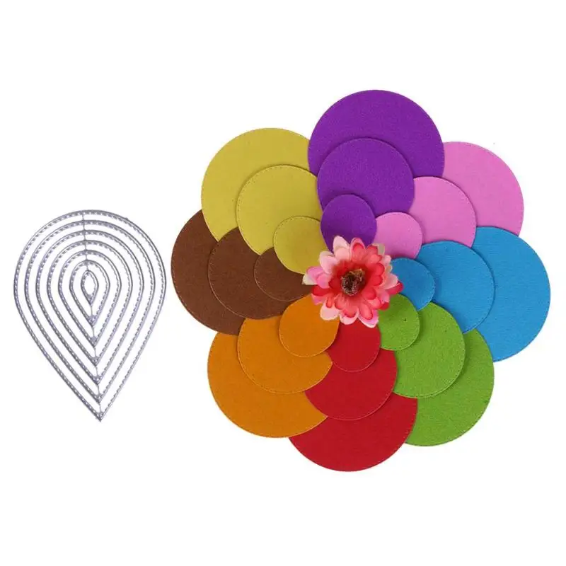 

1PC Petal Cutting Dies Stencils for DIY Scrapbooking Paper Card Making Craft Dies Photo Album Decorative Embossing Stencil