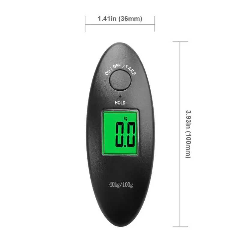 Alloet 40 кг/10 г 88Lb переносной ЖК дисплей электронные дорожные весы для багажа