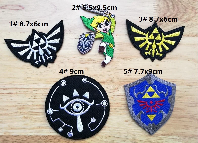 Zelda Шейх железа на заплатках игровой значок DIY аксессуары для одежды куртка байкера аппликация пальто вышитые