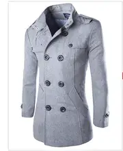 New Men's Coat Boutique Wool Woolen Coat Coat Windbreaker Winter Clothes Men's Jacket