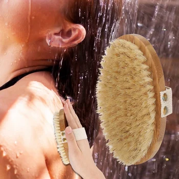 

Oval Bath Brush Soft Brush Hair Body Skin Cleansing Shower Massage Brush