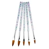 5pcs/set Different Size Paint Brushes Sequin Handle Artist Watercolor Gouache Drawing Nail Brush Pen School Office Art Supplies ► Photo 3/6