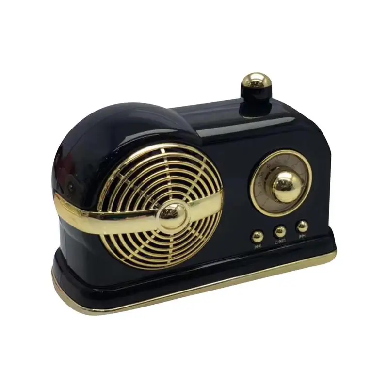 

Portable Speaker Bluetooth Mini Player Retro Loud Volume Radio 3D Stereo HIFI Sound Level Durable Device Practical Long Standby