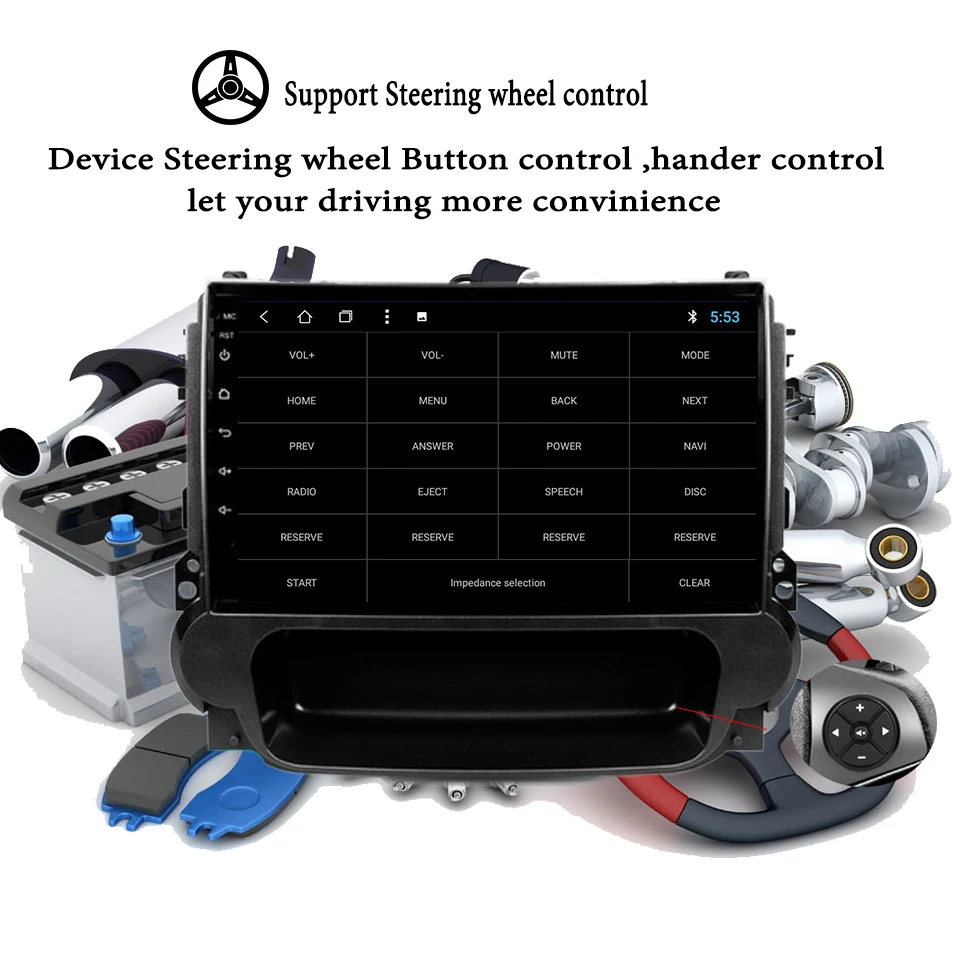 Best 9" Octa Core 4+64GB Android 9.1 Car DVD Player For Chevrolet Malibu 2012 2013 14 Car Electronics GPS Navigation Head Unit System 5