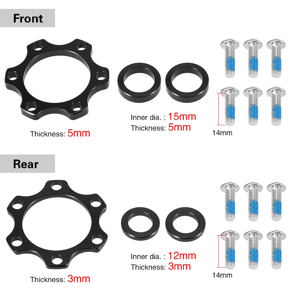 

Bike Hub Bicycle Hubs Adapter Front 100MM Conversion 110MM Rear Hub 142MM to 148MM Bicycle Front/Rear Boost Hub Convert Fork