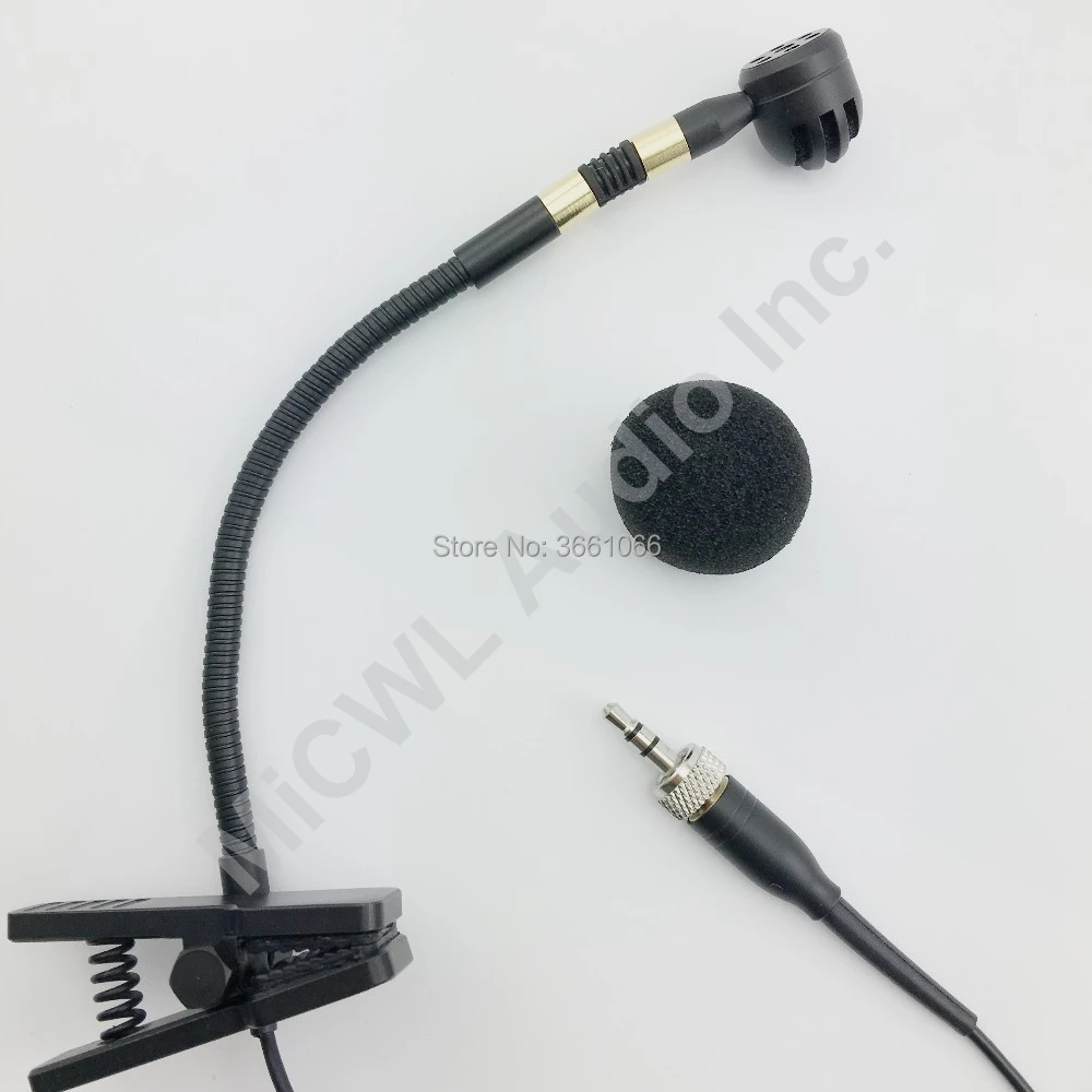 

e66 Saxophone Violin Instrument Microphone For Sennheiser Wireless Transmitter with 48V XLR 3Pin Phantom Power Adapter for Mixer