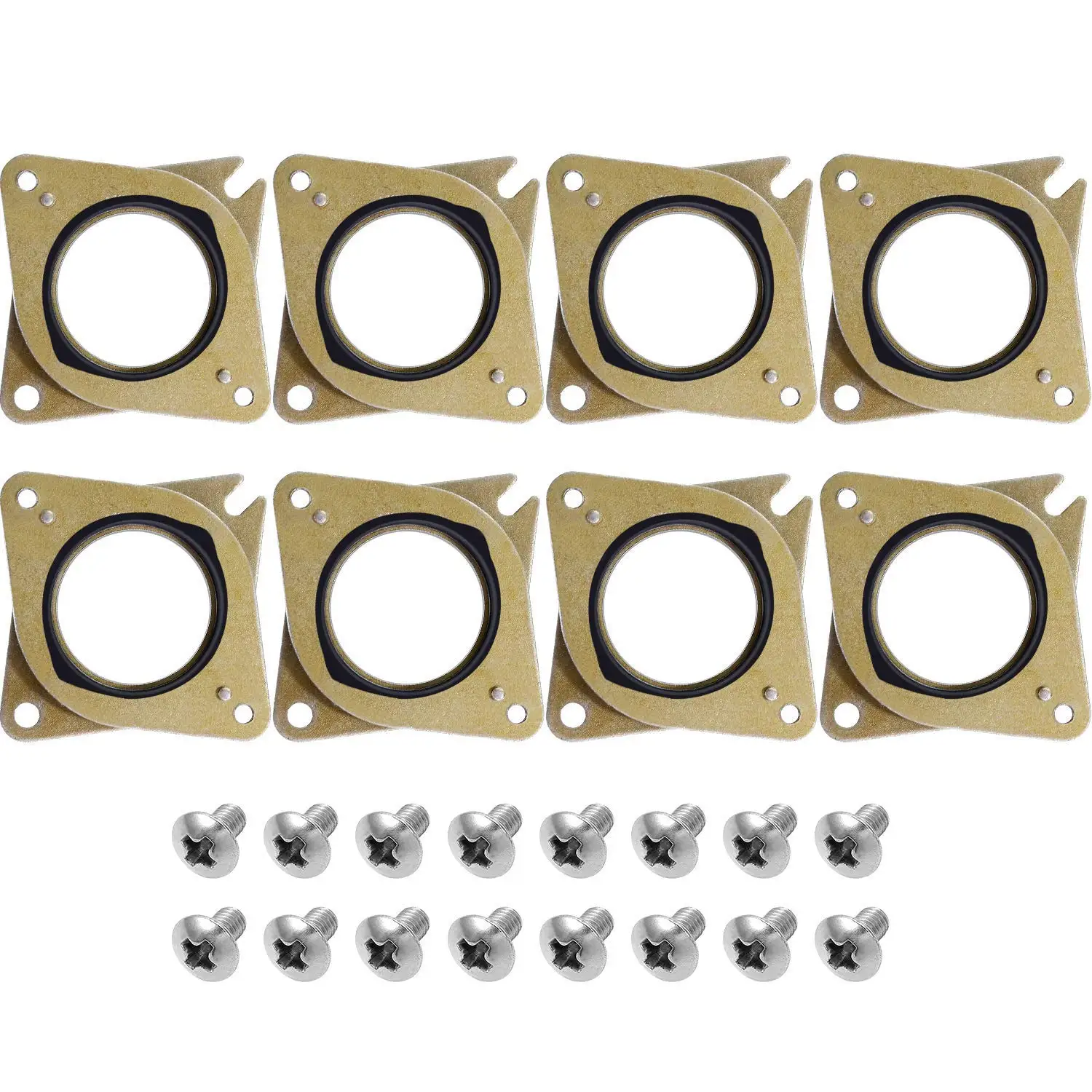 

8 Pieces Stepper Motor Steel and Rubber Vibration Damper with 16 Pieces M3 Screws Tools for CNC,NEMA 17,3D Printer