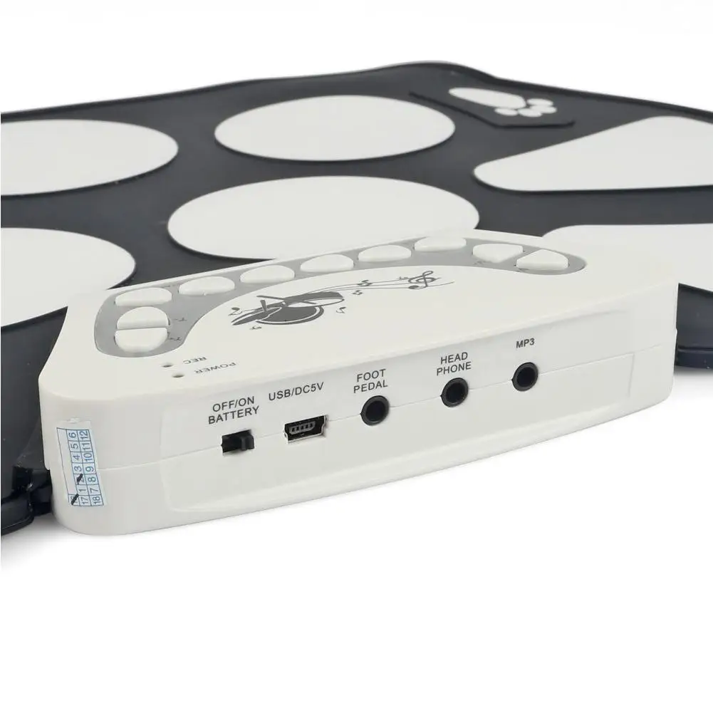 Слэйд свернутый электронный барабан Pad Kit цифровая USB MIDI Клавиатура силиконовый