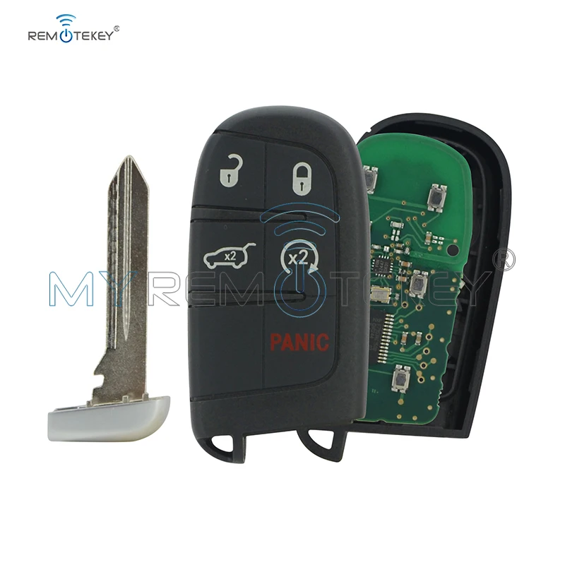 Умный ключ Remtekey M3N-40821302 4 кнопки с паникой 433 МГц 68143505AC 68143505AB для Jeep Grand Cherokee 2014 2015 |