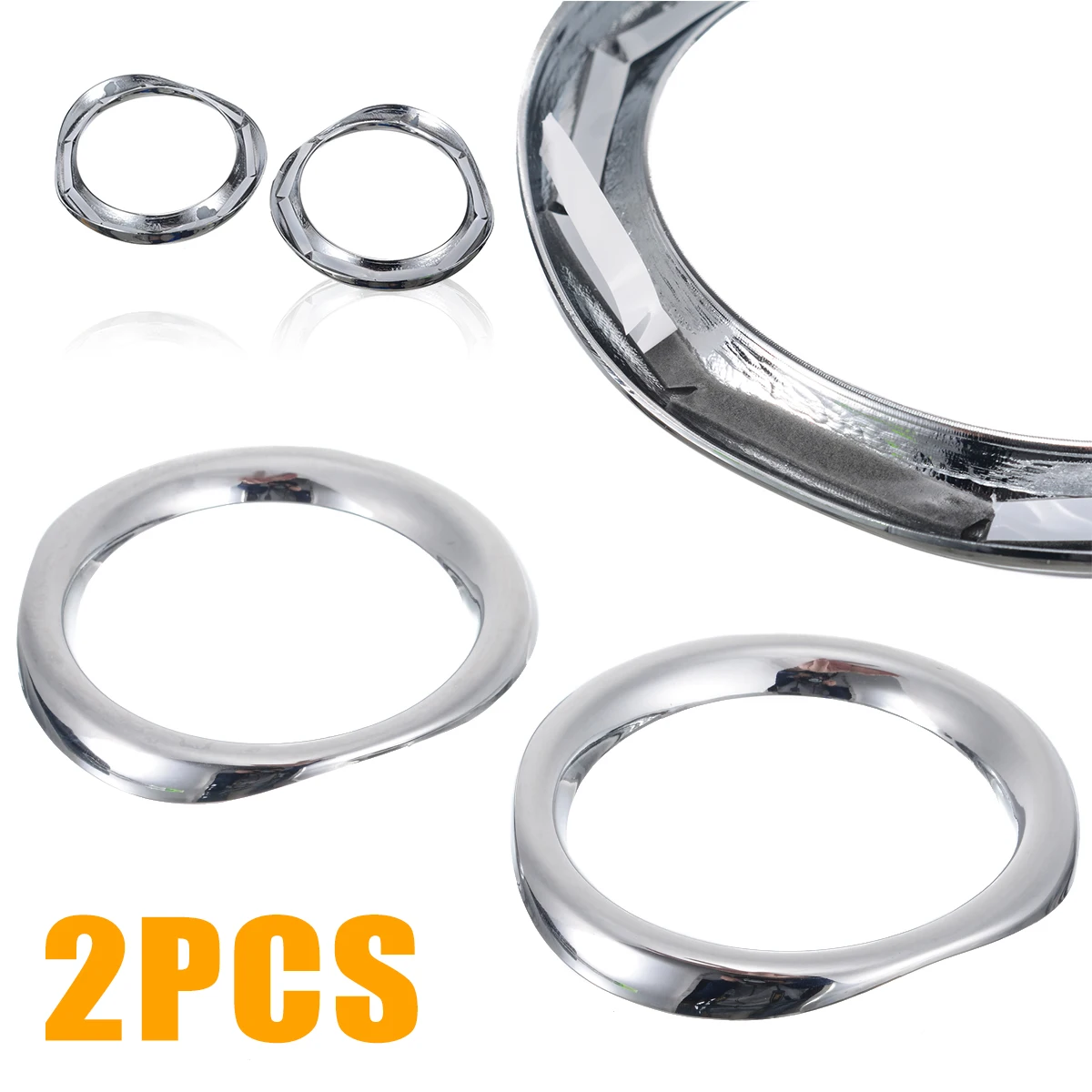 

For Toyota CHR C-HR 17-18 2pcs High Quality ABS Chrome Front Fog Light Lamp Cover Trim Mayitr