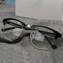 Zilead классические очки с полуоправой для близорукости для женщин и мужчин металлические близорукие глазки очки для близоруких-1.0to-6,0