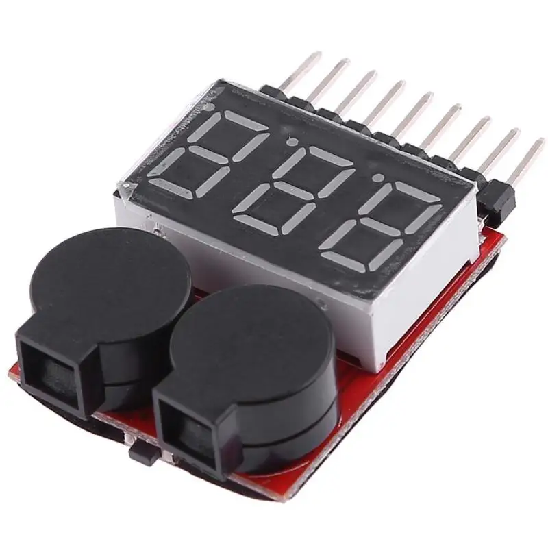 

Battery Voltage LED Indicator Low Voltage Measure Meter Alarm Buzzer for toys RC Cars Part ToyAlarm Buzzer Practical tool set