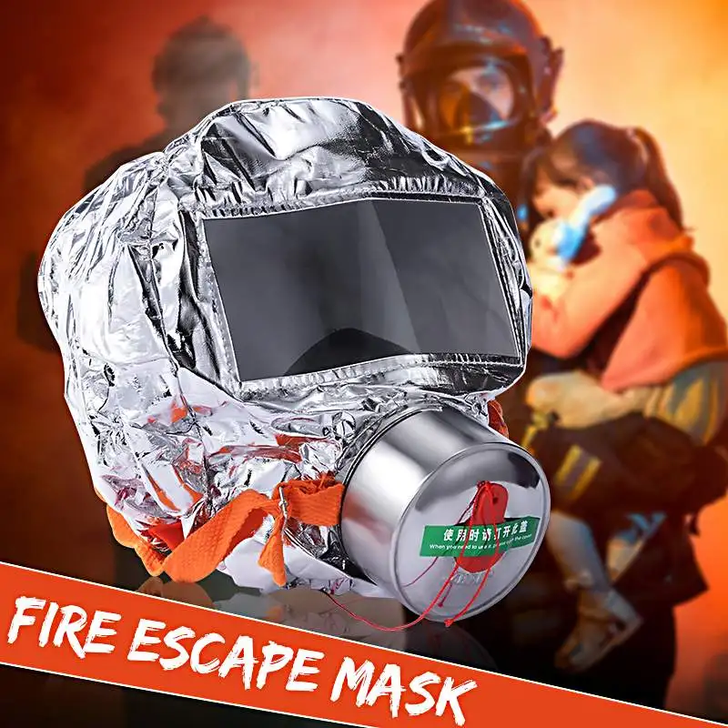 30 Minutes Fires Emergency Escape Mask Oxygen Smoke Gas Self life