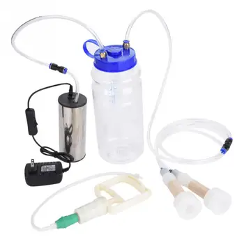 

2L Electric Cow Milking Machine 75Kpa Vacuum Pump Milker Double Head US Plug Milking Machine