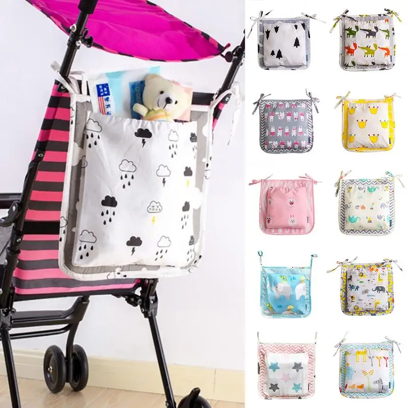 

Baby Crib Bumper Hanging Storage Bag Diaper Organizer Newborn Wipes Toy Clothes Sturdy Nursery Pocket Bed Bumper Cradle Bedding
