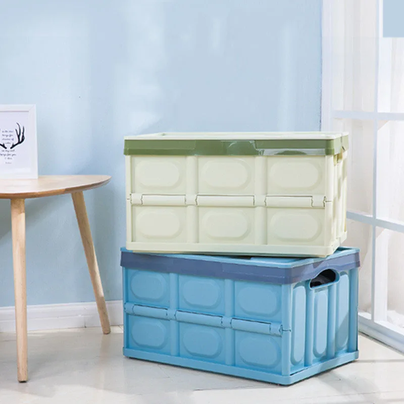 

New Foldable plastic storage box clothes storage box toy organizer boite rangement plastique plastic box organizer in the trunk