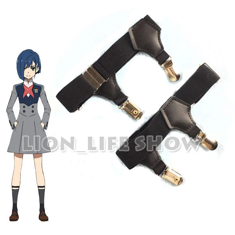 

DARLING in the FRANXX Ciel Garter Punk Leg Calf Ring Stocking Socks Clip Cosplay