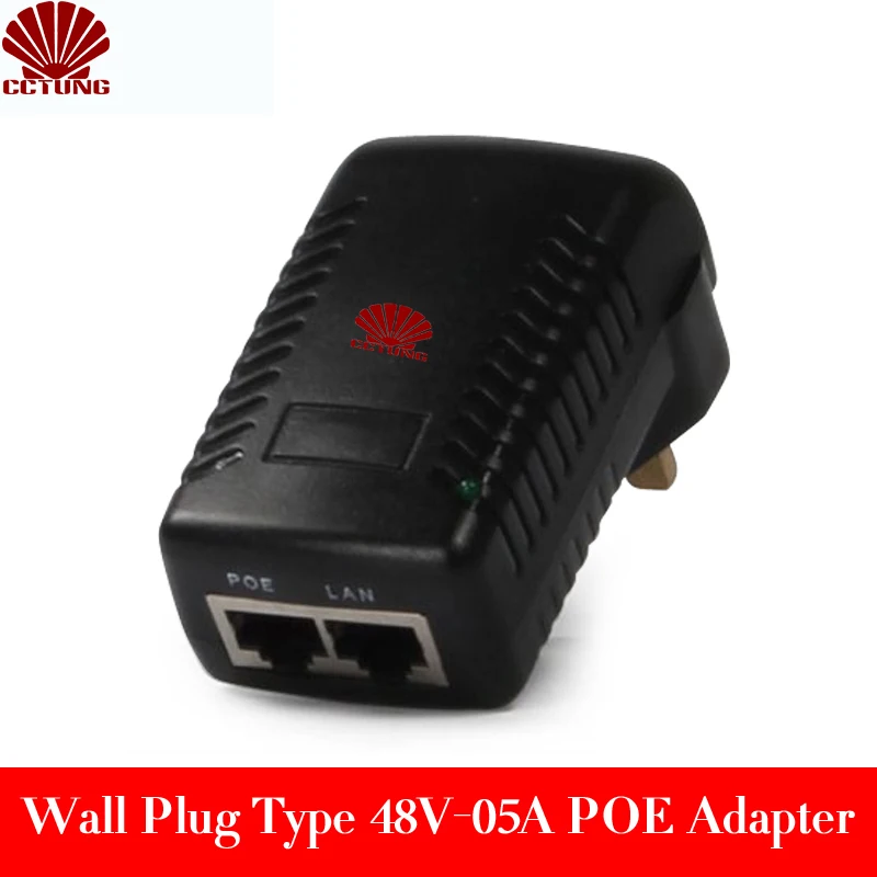 48V DC 0 5A POE Power on Ethernet Injector for CCTV POE IP Camera POE Switch