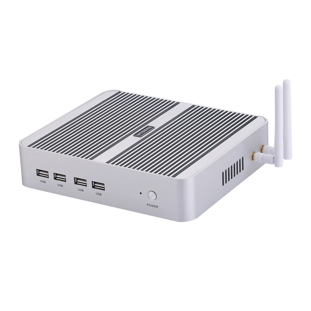  Fanless Mini PCIntel Quad Core I5 8250UWindows 10/UbuntuSilver[HUNSN BM07L](1VGA/1HD/4USB3.0/4USB2.