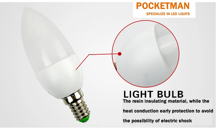 6 шт./лот светодиодный лампы в форме свечи лампы E14 светодиодный светильник в помещении светильник 220 V-240 V 5 Вт Светодиодный люстры теплый холодный белый для украшения дома