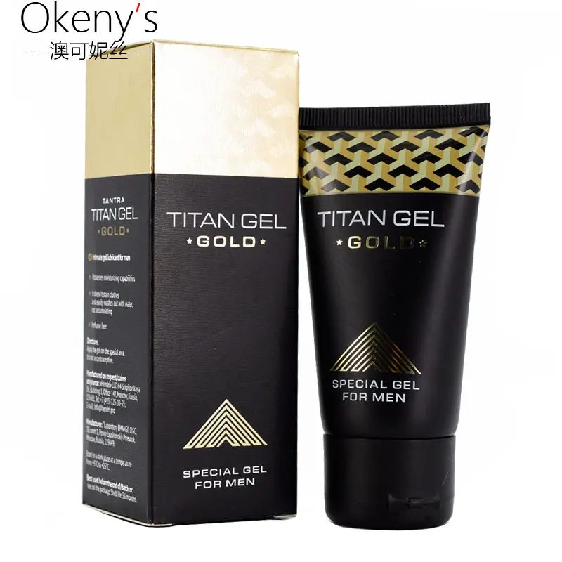 

20pcs Original Titan Gel Gold Provocative Enlargement Retarder Intime Gel Delay Erection Cream Product