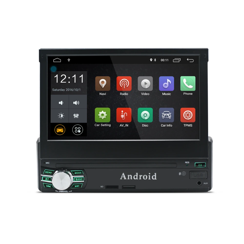 RM-CT0013R 7 zoll 1080 P DVD Player Android 8.0 Bluetooth FM Radio 1 Din Auto Multimedia Player Spi