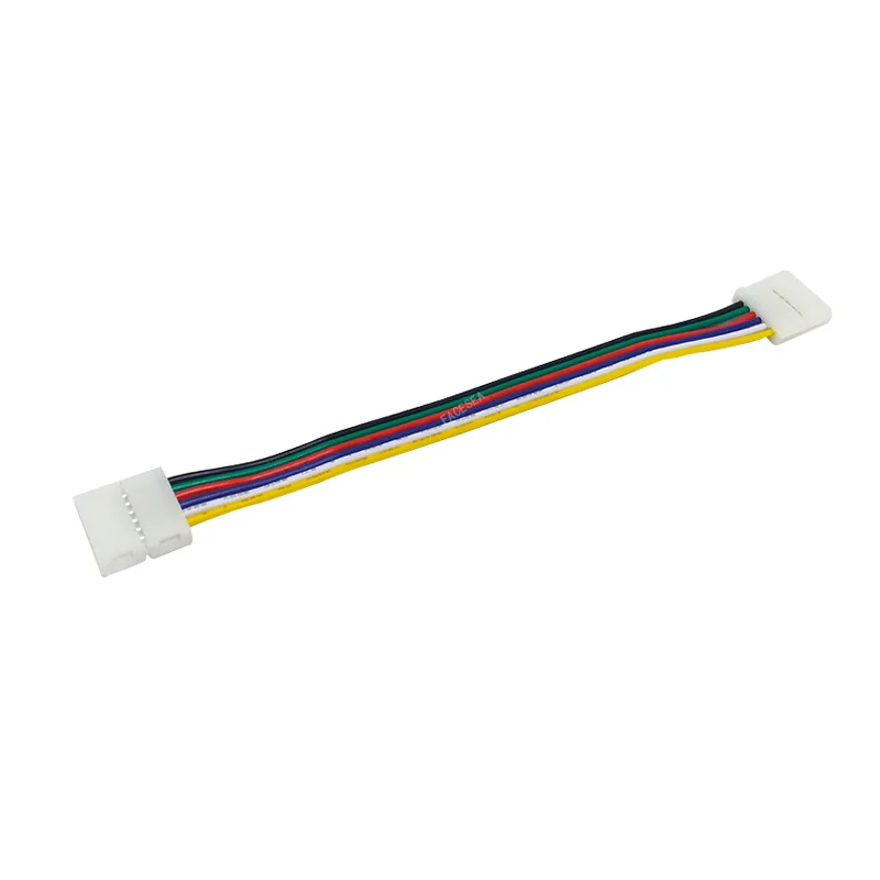 100 шт. 6 pin RGB CCT Светодиодная лента Разъем 12 мм ширина RGBWW Solderless адаптер для +