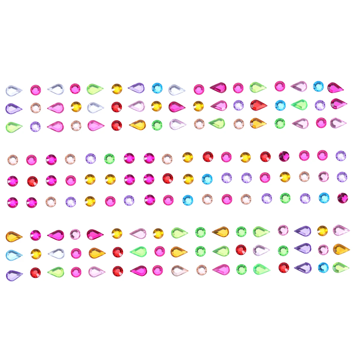 

Self-adhesive Rhinestone Sticker Bling Craft Jewels Crystal Gem Stickers (Water Drop)