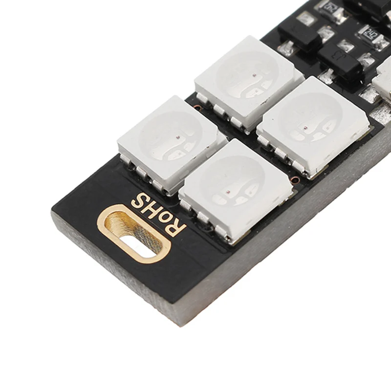 CLAITE 1 5 W 4Led 5050 RGB бусины миниатюрный кнопочный переключатель цветной USB LED свет