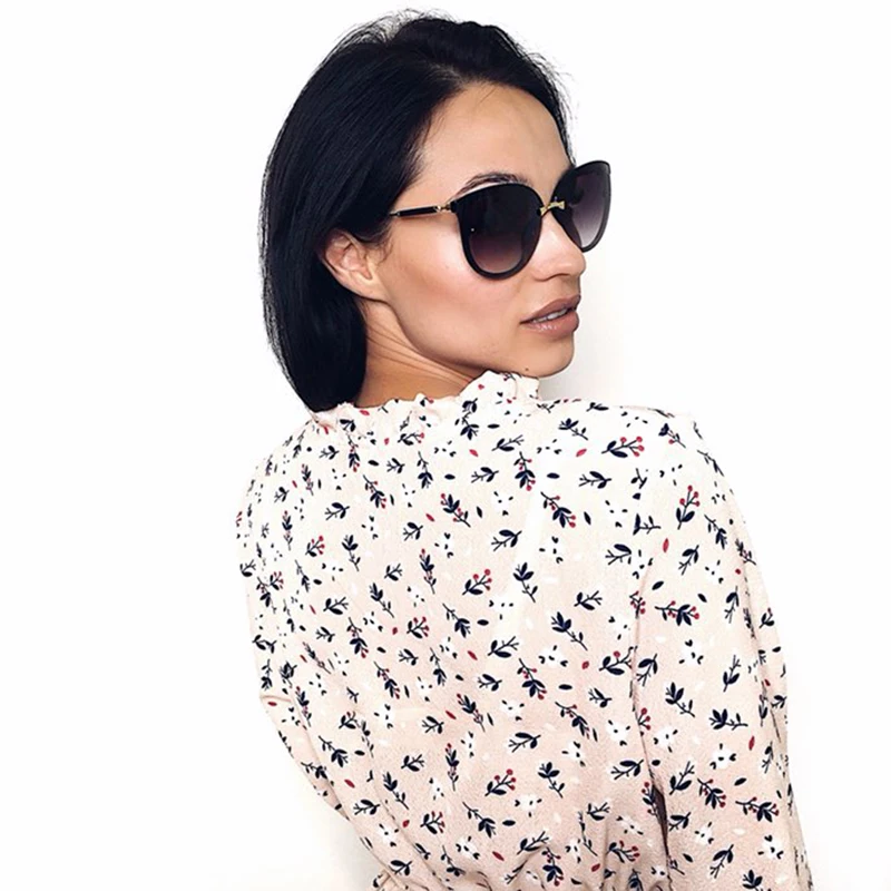 KAYSWELL Cat Eye Sunglasses Women Black Frame Gradient Sun Glasses Driving UV400 Eyewear L80-011 KAYSWELL Cat Eye Sunglasses Women Black Frame Gradient Sun Glasses Driving UV400 Eyewear L80-011