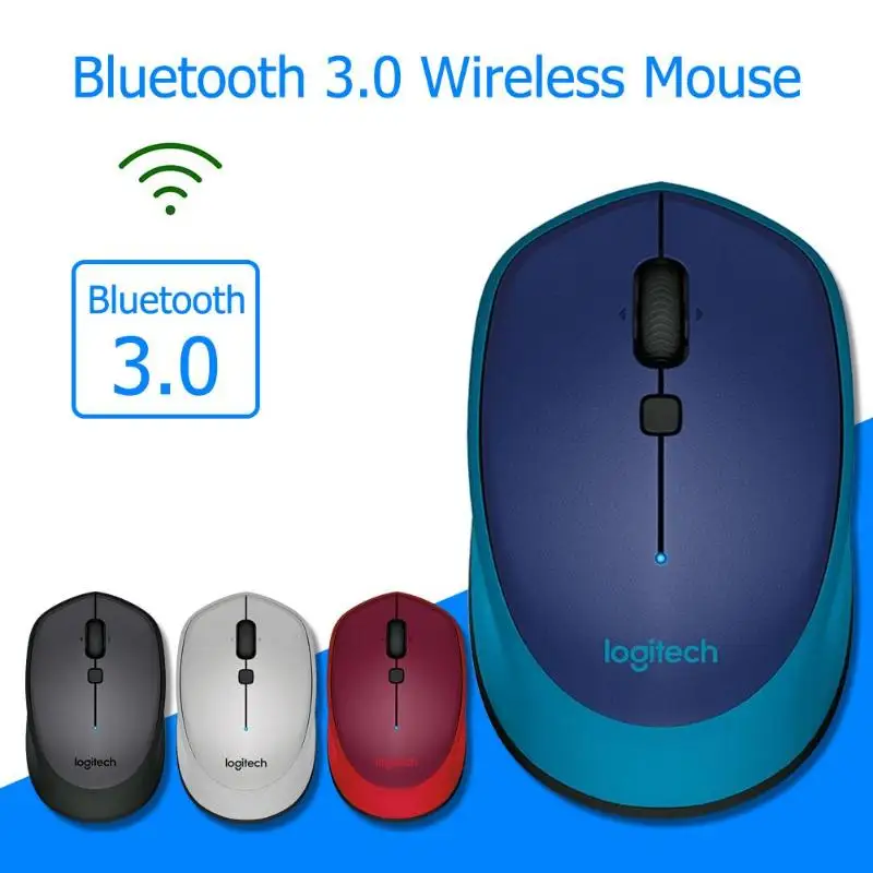 

Logitech M336 Bluetooth 3.0 Wireless Mouse 1000DPI Both Hands Mini Laptop Mice for Windows 7/8/10 Mac OS X 10.8 PC Accessories
