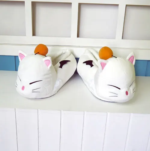 2 шт./набор Final Fantasy 14 Moogle плюшевая обувь фигурка FF14 кукла короткая подушка игрушка