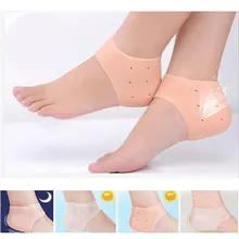 Ограниченное по времени предложение, Новое поступление, носки для ухода за ногами, 2 шт, силиконовые Увлажняющие гелевые пятки с отверстием, трещины, защитные средства для кожи