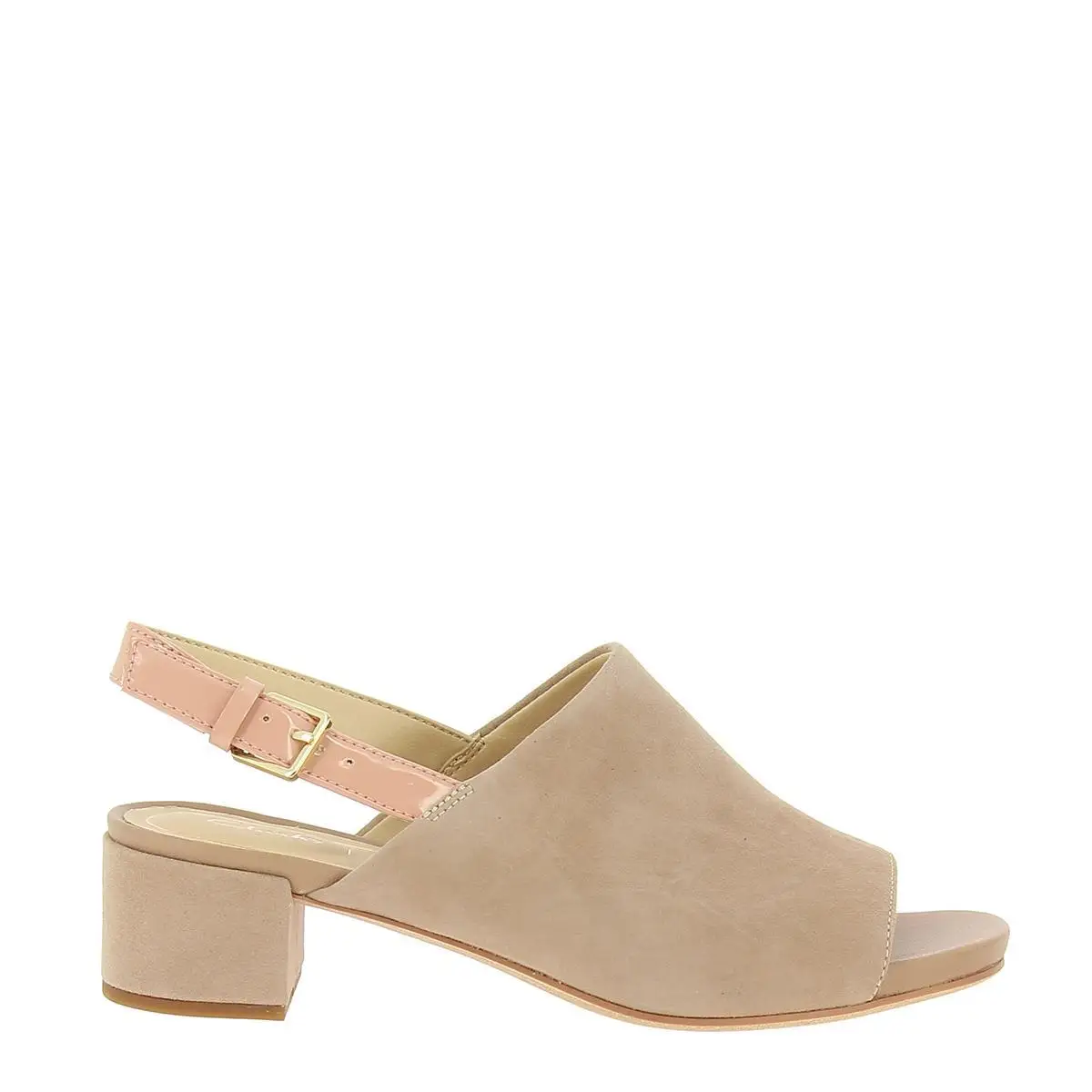 CLARKS-WOMAN-SUEDE-HEEL сандалии | Обувь