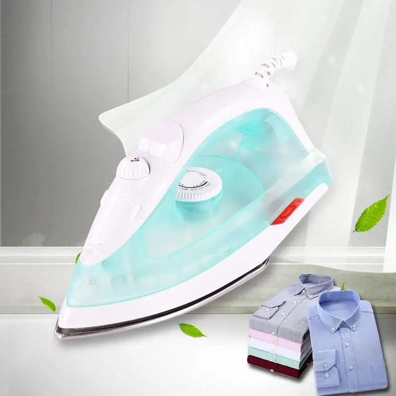 

Electric Steam Iron With Adjusted Temperature Stainless Steel Baseplate Steamer Portable For Clothes Household Appliance