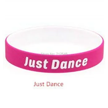 

300pcs Life Sentences Just Dance wristband silicone bracelets free shipping by FEDEX A