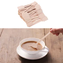 100 шт./компл. одноразовые деревянные Кофе мешалка удобный Кофе Чай палка Сейф для дома магазин напитков бар