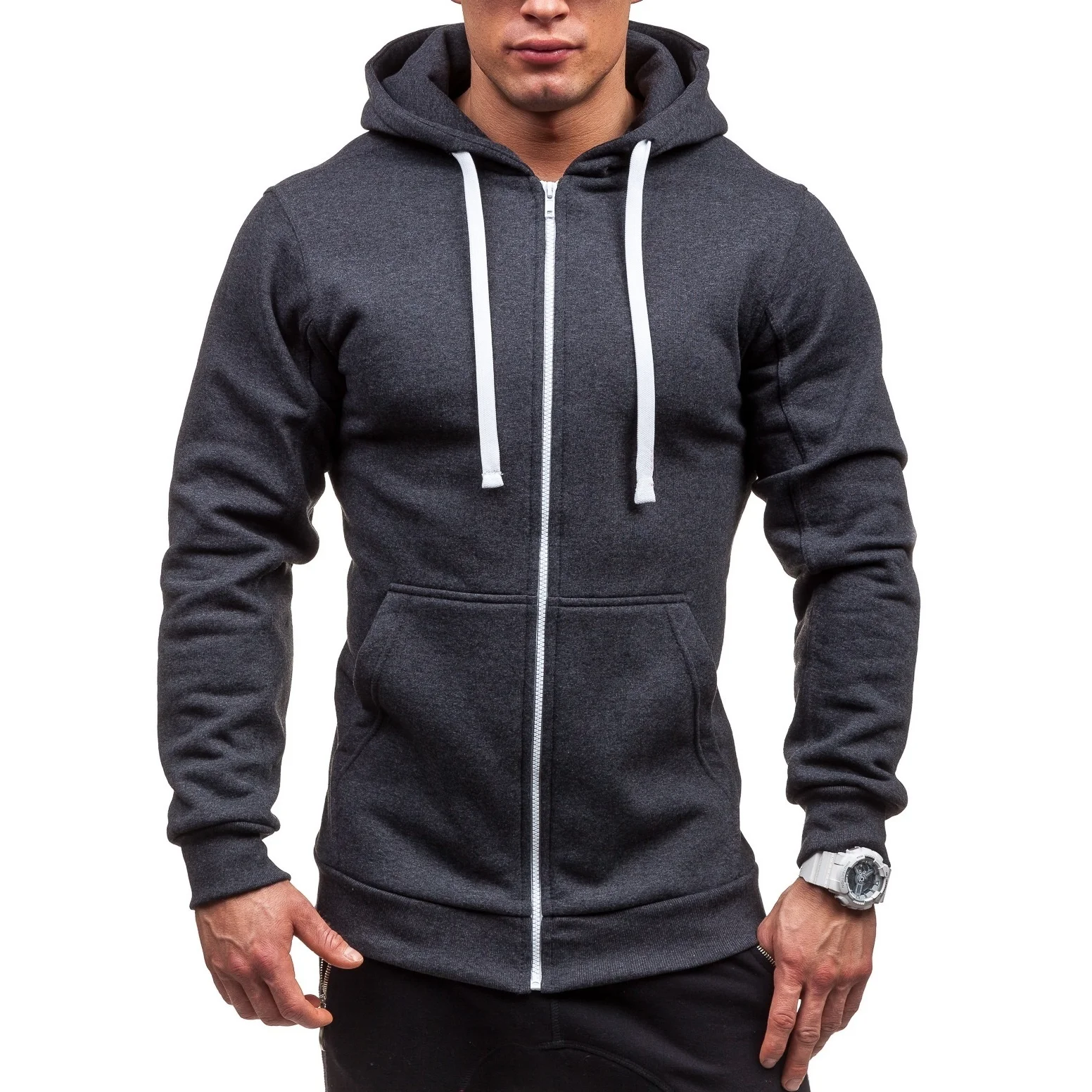 

Man Even Hat Solid Color Self-cultivation hoodie men New Fashion Long Sleeve Sweatshirt plus size