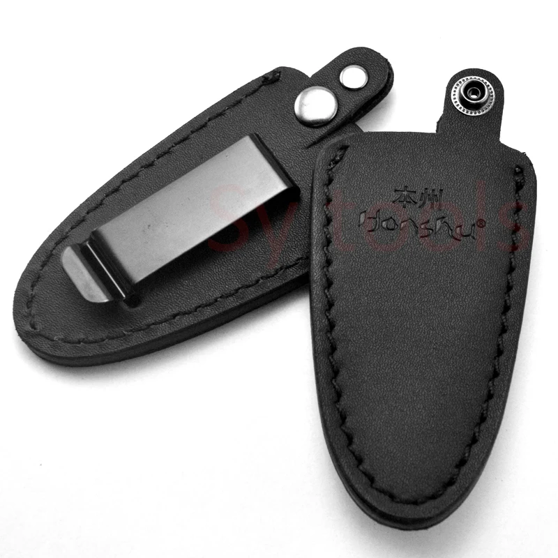 

Cowhide leather knife case scabbard with waist clip