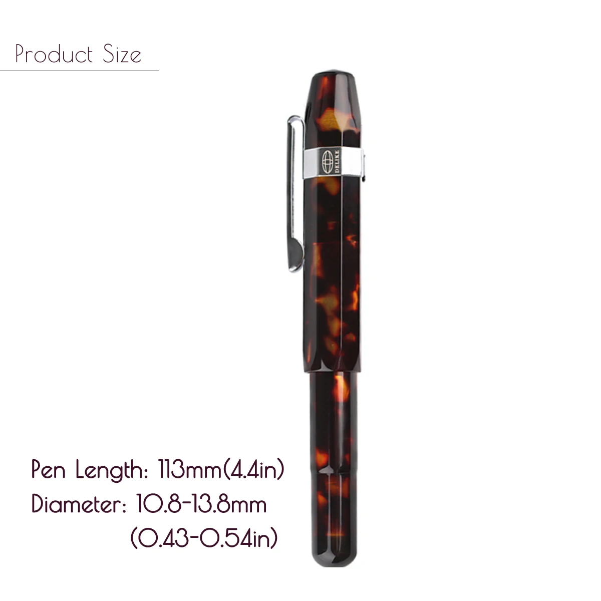 

New Mini Short Resin Fountain Pens Alpha Floral Acrylic Travel Pen for Office School Students Fashion Gifts