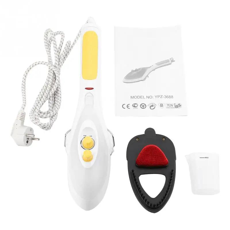 

EU Plug 220V 1000W Hanging ironing machine Household mini electric iron Steam brush for travel home Ironing. Ceramic base plate
