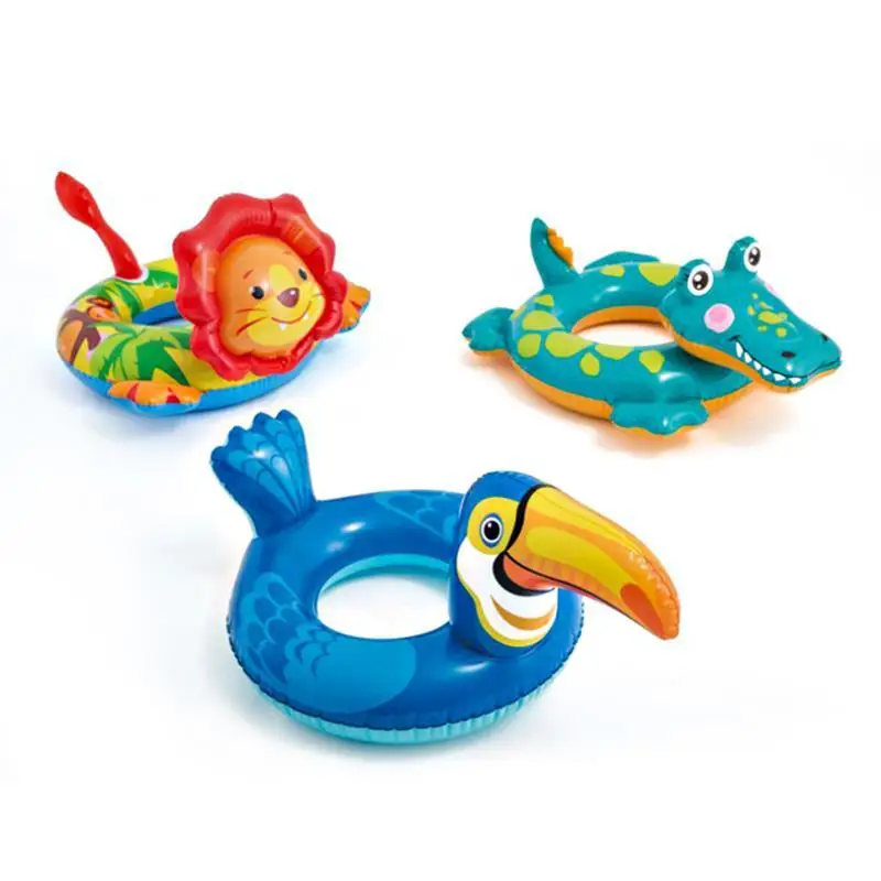 

Baby Kids Inflatable Swimming Ring Summer Pool Catoon Animal Float Rings Inflatable Pool Toys for Children