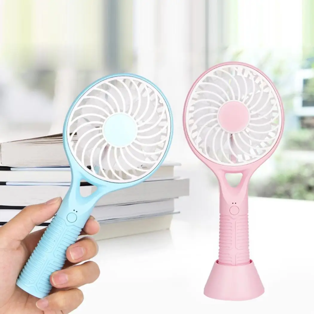 

Handheld USB Fan Mini Portable Rechargeable Racket Electric Fan Air Conditioner Cooling Pocket Fan Outdoor Travel Home Office