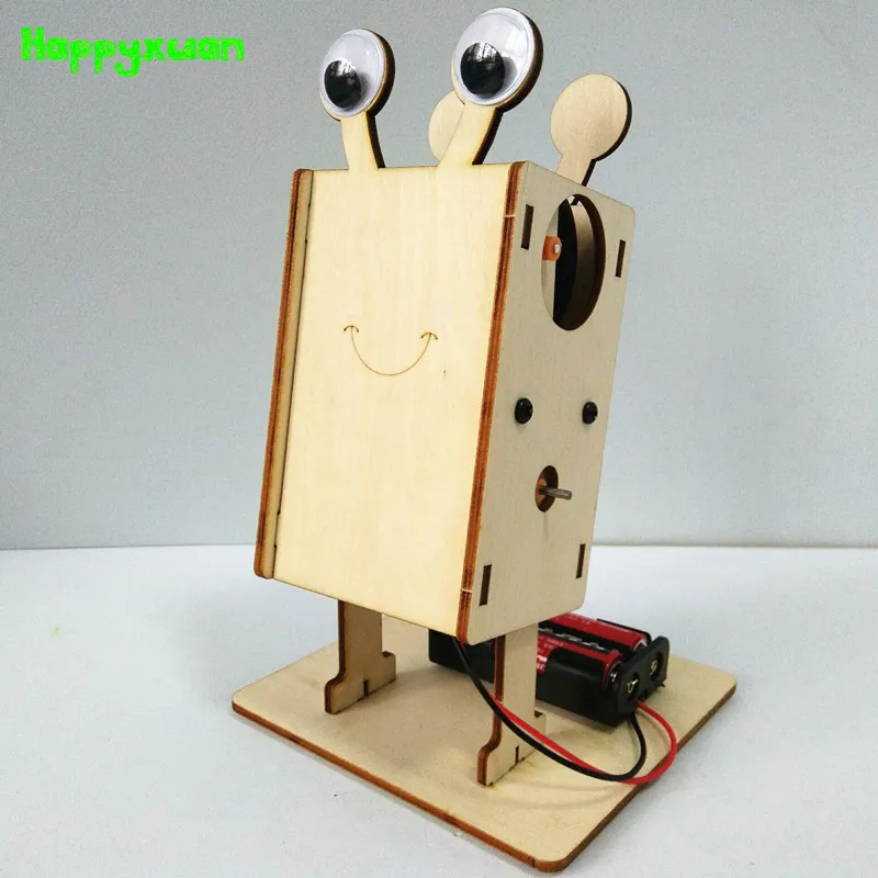 

Happyxuan Kids Robotics Educational DIY Assemble Electric Robot Toys Dancing STEM Kits Science Experiments Sets School Physics