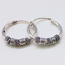 Панковские винтажные кольца для ногтей, женские серьги-кольца, серебряное круглое кольцо для ушей, серьги для женщин и мужчин, ювелирные изделия