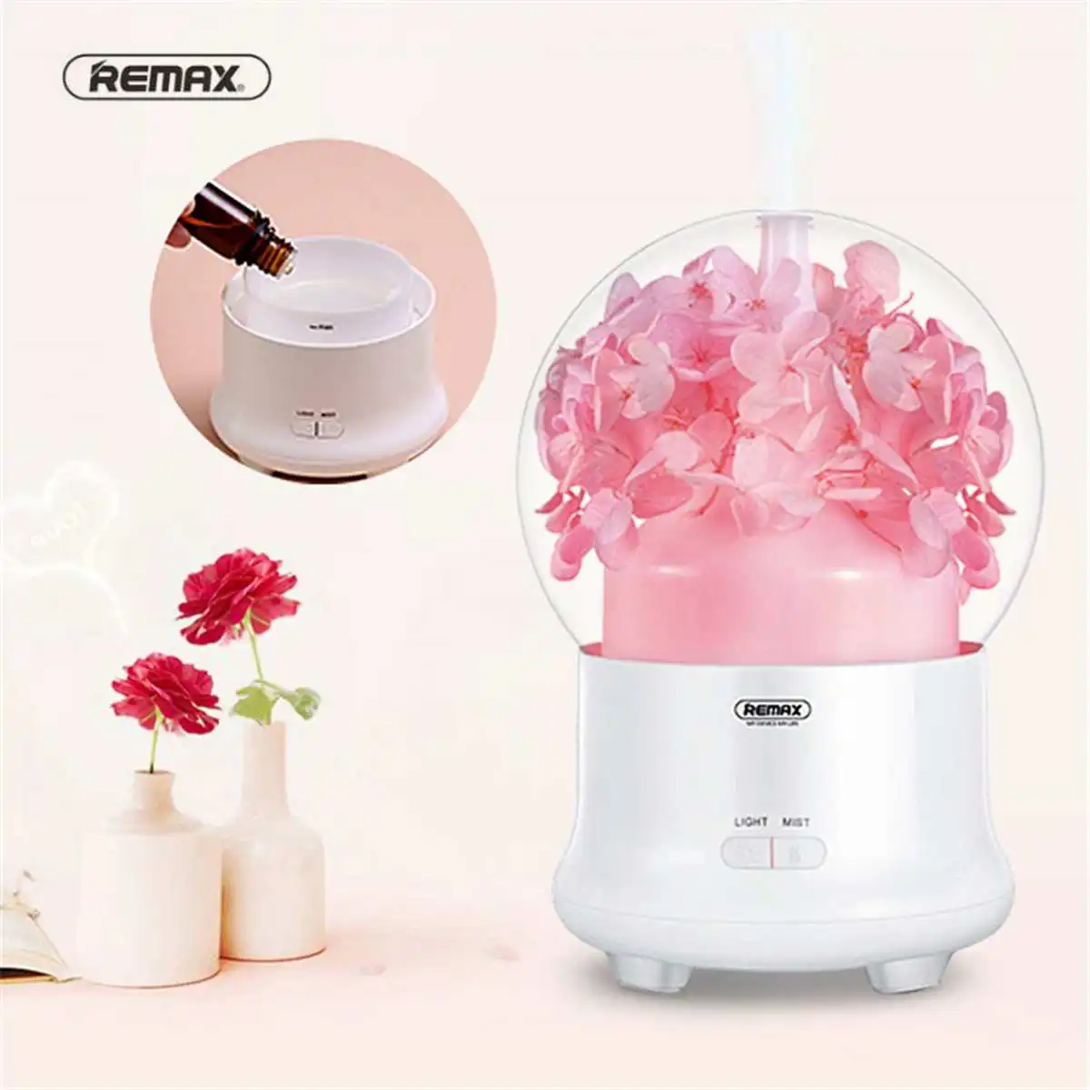 

100ML Diffuser Humidifier Oil Diffuser Ultrasonic Air Humidifier 7 Color Changing LED Lights Small Air Conditioning Appliances