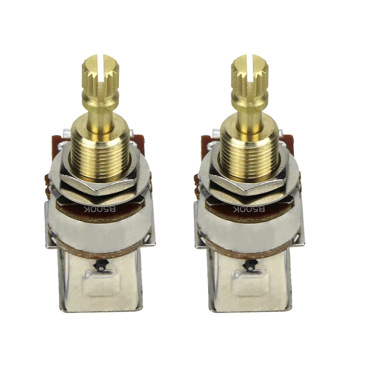 FLEOR 2PCS Guitar Potentiometer Linear Taper B250K Push Push