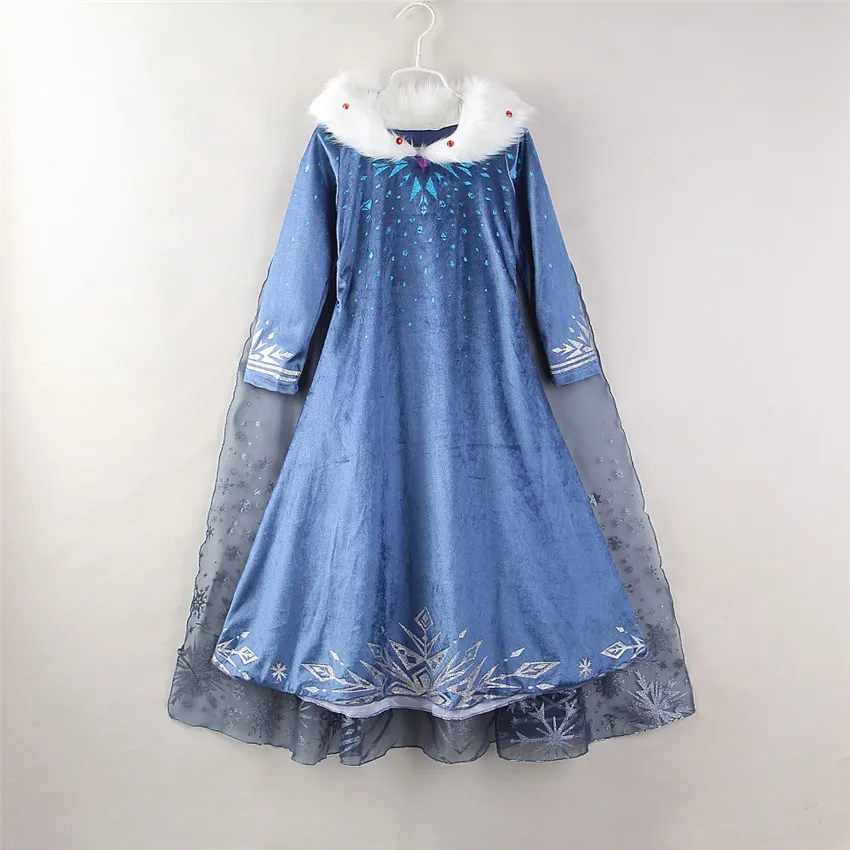 2019 Kids Frozen Dresses for Girls Children Anna Elsa Princess Costumes Toddler Girl Elsa Queen Clothes Cosplay Gown Snow Maiden 2019 Kids Frozen Dresses for Girls Children Anna Elsa Princess Costumes Toddler Girl Elsa Queen Clothes Cosplay Gown Snow Maiden